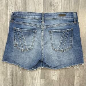 Kut fom the Kloth Boyfriend Denim Jean Shorts Distressed Size 2